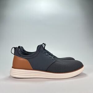 VILOCY Gray Brown Casual Dress Shoes Lace Up Sneakers Men's Size US 12.5 EU 45